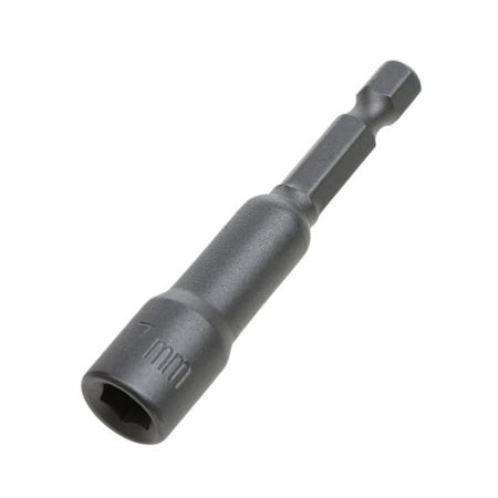 1/4 Nut Driver Adapters Bit Nozzles Hand Tool for Drill Bit - 7mm