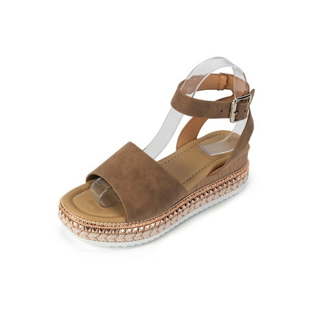 Woobling Women Wedge Sandals Beach Espadrilles Summer Platform Sandal Womens Casual Shoes Anti-Slip Ankle Strap Slingback Brown 10
Woobling Women Wedge Sandals Beach Espadrilles Summer Platform Sandal Womens Casual Shoes Anti-Slip Ankle Strap Slingback Brown 10