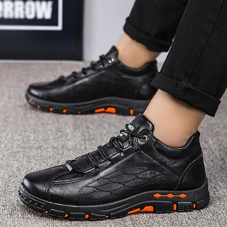 ZTTD Lace Up Sports Shoes for Men Shoes Fashion Casual Shoes for Walking Leather Shoes