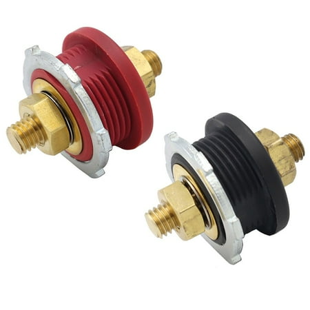3/8 Stud Premium Remote Battery Power Binding Post Connector Brass Terminal Kit