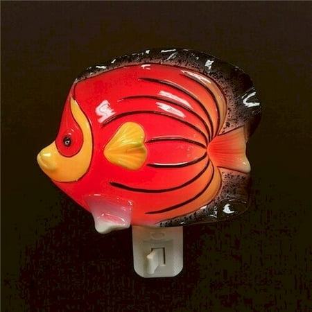 Mr. MJs HO-HNL11211B Red Tropical Fish Shaped Night Light