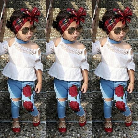 KI-8jcuD Neutral Baby Girl Clothes Toddler Kids Girls Lace Tops Flower Denim Pants Jeans Outfits Set Clothes Baby Girl Receiving Blanket Little Girl Outfits 5T 18 Month Girl Clothes Rainbow Baby Gir
KI-8jcuD Neutral Baby Girl Clothes Toddler Kids Girls Lace Tops Flower Denim Pants Jeans Outfits Set Clothes Baby Girl Receiving Blanket Little Girl Outfits 5T 18 Month Girl Clothes Rainbow Baby Gir