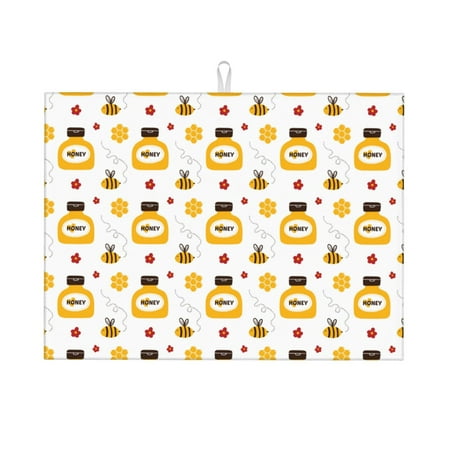 Tebeau Bees and Flowers Print Dish Drying Mat for Kitchen Counter Dish Drying Pad with Non-slip Rubber Backed Hide Stain Anti Absorbent for Kitchen Counter Drying Mat
Tebeau Bees and Flowers Print Dish Drying Mat for Kitchen Counter Dish Drying Pad with Non-slip Rubber Backed Hide Stain Anti Absorbent for Kitchen Counter Drying Mat
