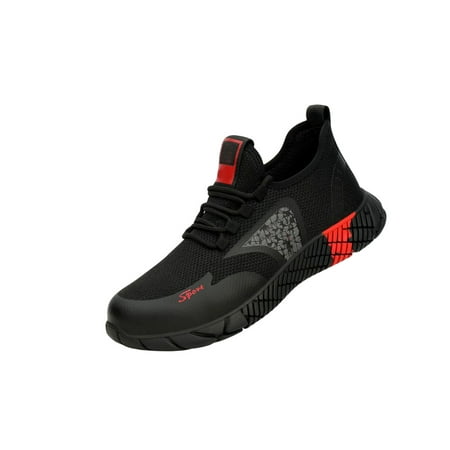 Fangasis Women Work Shoes Steel Toe Safety Shoes Lace Up Slip Resistant Protection Boot Outdoor Anti-collision Lightweight Sneakers Lightweight Black Red 10
Fangasis Women Work Shoes Steel Toe Safety Shoes Lace Up Slip Resistant Protection Boot Outdoor Anti-collision Lightweight Sneakers Lightweight Black Red 10