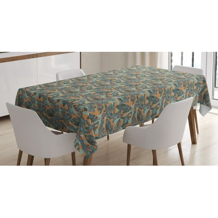 Abstract Tablecloth Funky Leaves with Paintbrush Marks Earthy Tones Retro Style Garden Fashion Graphic Rectangular Table Cover for Dining Room Kitchen 52 X 70 Inches Multicolor by Ambesonne
Abstract Tablecloth Funky Leaves with Paintbrush Marks Earthy Tones Retro Style Garden Fashion Graphic Rectangular Table Cover for Dining Room Kitchen 52 X 70 Inches Multicolor by Ambesonne