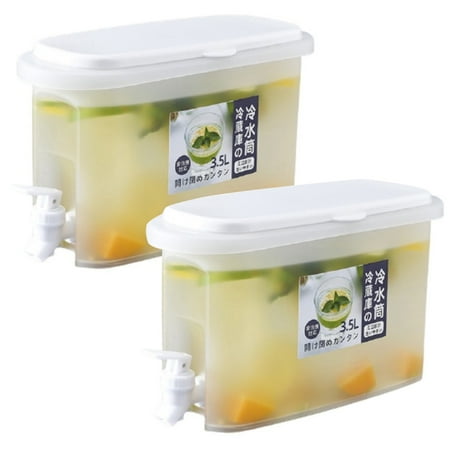 Dispenser Kulkas Mini 3.5 Liter Galon Air Kecil Ketel Water Tank 2Pcs