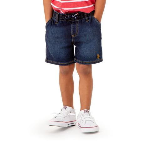 U.S. Polo Assn. Toddler Boy Knit Denim Short Sizes 2T -5T