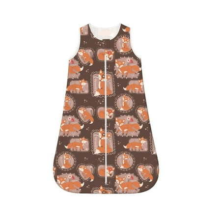 Honeii Beautiful Fox Print Unisex Babies Sleepbag Wearable Blanket Baby Sleeveless Sleeping Bag-Medium
Honeii Beautiful Fox Print Unisex Babies Sleepbag Wearable Blanket Baby Sleeveless Sleeping Bag-Medium