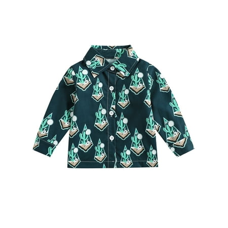 Infant Baby Boys Western Shirts Casual Long Sleeve Cartoon Print Button Down Shirts
Infant Baby Boys Western Shirts Casual Long Sleeve Cartoon Print Button Down Shirts