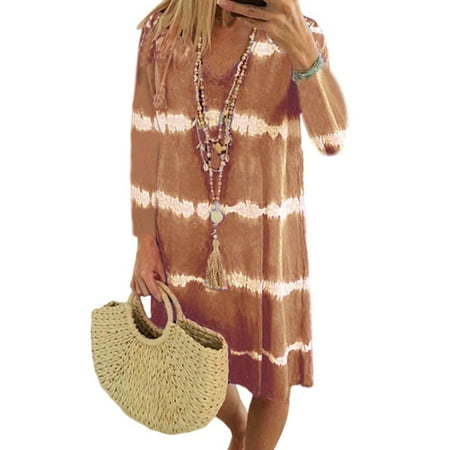 Avamo Tie Dye Print Nightgown for Women Casual Sleepwear Nightshirt Long Sleeve Stripe Pajamas Dress
Avamo Tie Dye Print Nightgown for Women Casual Sleepwear Nightshirt Long Sleeve Stripe Pajamas Dress