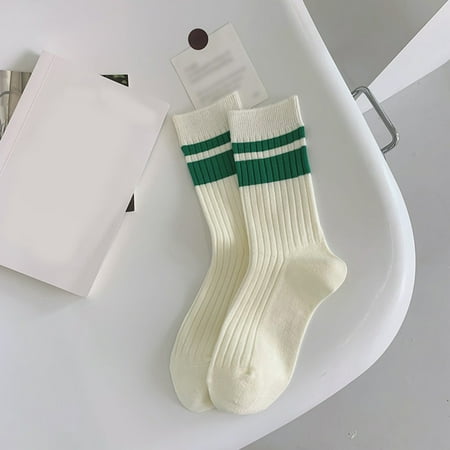HGWXX7 Women White Socks Autumn And Winter Vintage Striped Embroidered Lettering Stockings Socks
HGWXX7 Women White Socks Autumn And Winter Vintage Striped Embroidered Lettering Stockings Socks