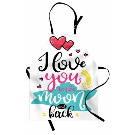I Love You Apron I Love You to the Moon and Back Lifestyle Words Partners Design Unisex Kitchen Bib with Adjustable Neck for Cooking Gardening Adult Size Multicolor by Ambesonne
I Love You Apron I Love You to the Moon and Back Lifestyle Words Partners Design Unisex Kitchen Bib with Adjustable Neck for Cooking Gardening Adult Size Multicolor by Ambesonne