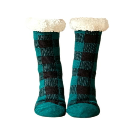 NLAGER Socks 1 Pair Anti-skid Middle Tube Floor Socks Fleece Lined Plaid Print Women Warm Fluffy Socks Clothes Accessories
NLAGER Socks 1 Pair Anti-skid Middle Tube Floor Socks Fleece Lined Plaid Print Women Warm Fluffy Socks Clothes Accessories