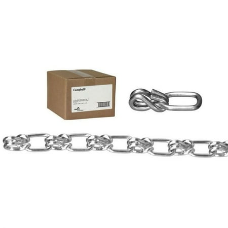 100PC Campbell Chain 2\/0 AWGx100 FT 340 Lb Low Carbon Steel Lock Link Single Loop Chain