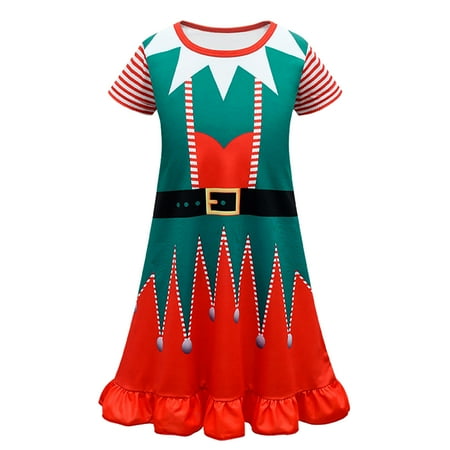 QBGSAY Toddler Girls Dress Kids Cute Infant Christmas Cartoon Prints Dress Sweet Cute Dresses 
QBGSAY Toddler Girls Dress Kids Cute Infant Christmas Cartoon Prints Dress Sweet Cute Dresses