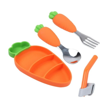 4Pcs/Set Cartoon Silicone Dinner Plate Set Kids Divided Grids Dish resistant Carrot Shape Bowl with Tableware for Toddlers
4Pcs/Set Cartoon Silicone Dinner Plate Set Kids Divided Grids Dish resistant Carrot Shape Bowl with Tableware for Toddlers