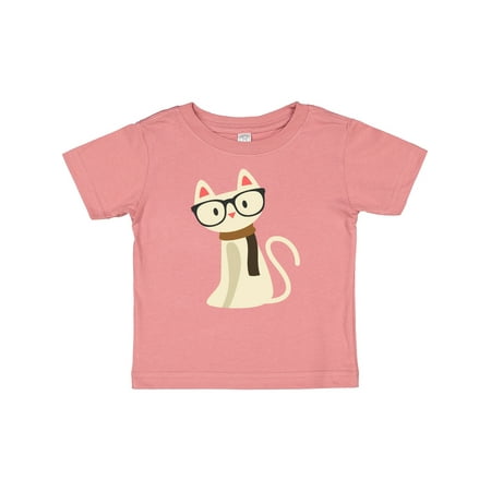 Inktastic Hipster Cat Gift Baby Boy or Baby Girl T-Shirt