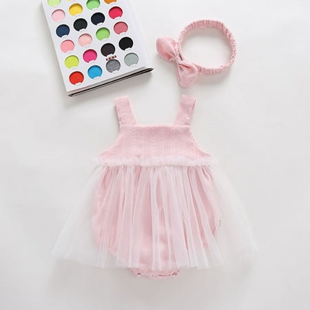 THE WILD Toddler Girls Solid Ruched Tulle Romper Bodysuit Clothes Outfits