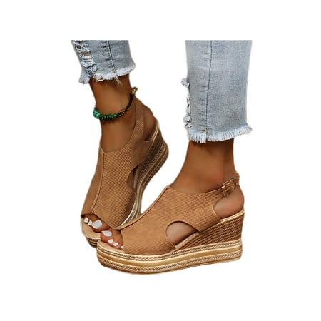 Kesitin Ladies Retro Breathable Slingback Shoes Women Beach Wedge Sandals Comfort Thick Sole
Kesitin Ladies Retro Breathable Slingback Shoes Women Beach Wedge Sandals Comfort Thick Sole