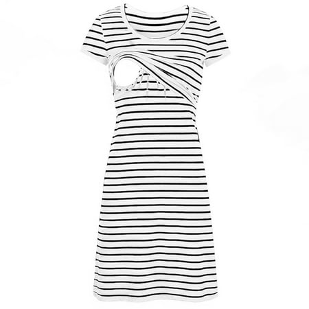simu Maternity Dress Summer Short Stripe Sleeve O-Neck Pregnant Summer Maternity Women Dress Maternity dress Summer Casual Swing Dress for Daily Wearing
simu Maternity Dress Summer Short Stripe Sleeve O-Neck Pregnant Summer Maternity Women Dress Maternity dress Summer Casual Swing Dress for Daily Wearing