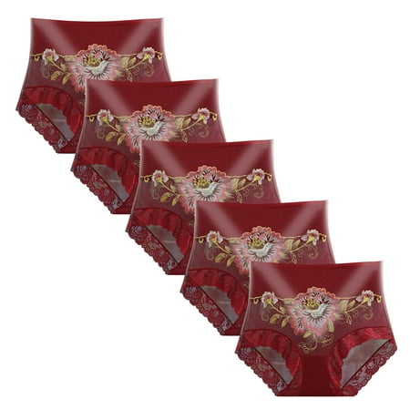 vbnergoie 5PCs Women Ladies Flower Stretch Embroidery High Waist Lace Bikini Soft Panties Panty Underwear Postpartum Panties High Thigh Bikini Underwear for Women
vbnergoie 5PCs Women Ladies Flower Stretch Embroidery High Waist Lace Bikini Soft Panties Panty Underwear Postpartum Panties High Thigh Bikini Underwear for Women