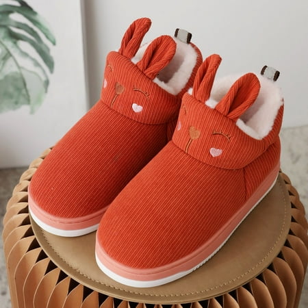 TALKVE Women s Winter Cotton Shoes Thickened Velvet Cotton Slippers Cartoon Cute Rabbit Casual Cotton Shoes 
TALKVE Women s Winter Cotton Shoes Thickened Velvet Cotton Slippers Cartoon Cute Rabbit Casual Cotton Shoes