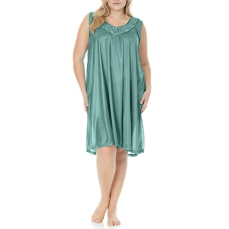 EZI Nightgowns for Women - Soft & Breathable Satin Night Gowns for Adult Women - Medium to Plus Size Womens Sleep Shirts - Knee-Length Nightgown
EZI Nightgowns for Women - Soft & Breathable Satin Night Gowns for Adult Women - Medium to Plus Size Womens Sleep Shirts - Knee-Length Nightgown