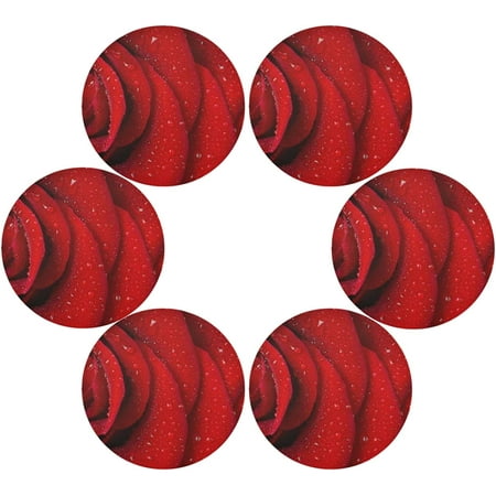 Coolnut Red Rose Round Placemats Durable Non-Slip Table Mat Heat and Stain Resistant Placemat for Kitchen Table Decoration Outdoor BBQ Activities(6PCS)
Coolnut Red Rose Round Placemats Durable Non-Slip Table Mat Heat and Stain Resistant Placemat for Kitchen Table Decoration Outdoor BBQ Activities(6PCS)