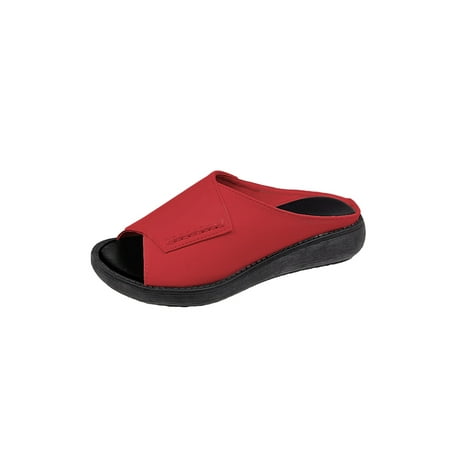 Daeful Womens Mules Slides Wedge Platform Sandals Comfort Slippers Indoor&Outdoor Fashion Non-Slip Summer Casual Shoes Red 7
Daeful Womens Mules Slides Wedge Platform Sandals Comfort Slippers Indoor&Outdoor Fashion Non-Slip Summer Casual Shoes Red 7