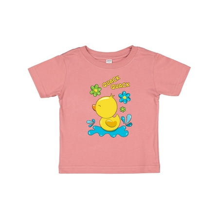 Inktastic Quack Quack Cute Duckling with Flowers Gift Baby Boy or Baby Girl T-Shirt
Inktastic Quack Quack Cute Duckling with Flowers Gift Baby Boy or Baby Girl T-Shirt