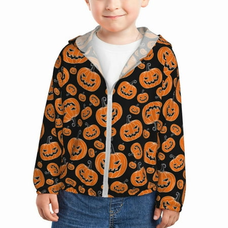 Lukts Halloween Pumpkins Print Children s Long-Sleeved Sun Protection Clothing Hooded Sweatshirts for Boys and Girls Outdoor Sports-2 Years
Lukts Halloween Pumpkins Print Children s Long-Sleeved Sun Protection Clothing Hooded Sweatshirts for Boys and Girls Outdoor Sports-2 Years