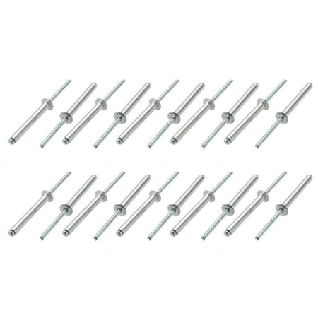 Tasharina 20 Pcs 5mm x 40mm Aluminum/Steel Open End Blind Rivets