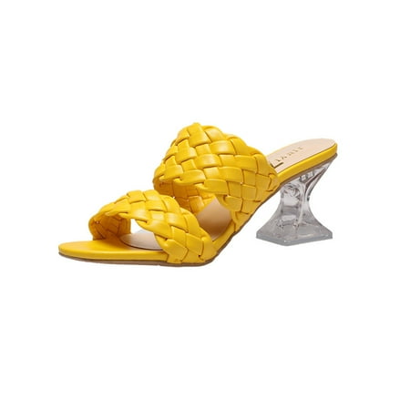 Women‘s Transparent Pyramid Heel Sandals Chunky Heel Woven Open Toe High Heels Square Toe Shoes
Women‘s Transparent Pyramid Heel Sandals Chunky Heel Woven Open Toe High Heels Square Toe Shoes