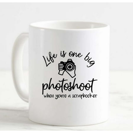 Coffee Mug Life Is One Big Photoshoot When Youre A Scrap Booker Camera Hobby White Cup Funny Gifts for work office him her
Coffee Mug Life Is One Big Photoshoot When Youre A Scrap Booker Camera Hobby White Cup Funny Gifts for work office him her