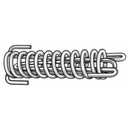 Sim Supply Ext Spring Safety Drawbar Stl 7 1-2 OAL 1NBR6 1NBR6 ZO-G2179414