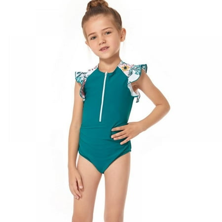 GYRATEDREAM Girls Rash Guard One Piece Floral Swimsuit Swimwear UPF 50+ UV 4-14 Years
GYRATEDREAM Girls Rash Guard One Piece Floral Swimsuit Swimwear UPF 50+ UV 4-14 Years