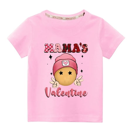 Edvintorg Valentine s Day Gifts Shirts For Kids 3-10Years Toddler Boys Girls Summer T Shirts Clearance Fashion Cute Letter Print Round Neck Short Sleeve Cotton Top
Edvintorg Valentine s Day Gifts Shirts For Kids 3-10Years Toddler Boys Girls Summer T Shirts Clearance Fashion Cute Letter Print Round Neck Short Sleeve Cotton Top