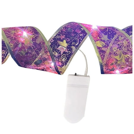Heiheiup Christmas Ribbon Fairy Lights Christmas LED Lights Double Ribbon String Lights Christmas Tree Decoration Glowing Ribbon Pendant Easter Eggs Decorative
Heiheiup Christmas Ribbon Fairy Lights Christmas LED Lights Double Ribbon String Lights Christmas Tree Decoration Glowing Ribbon Pendant Easter Eggs Decorative