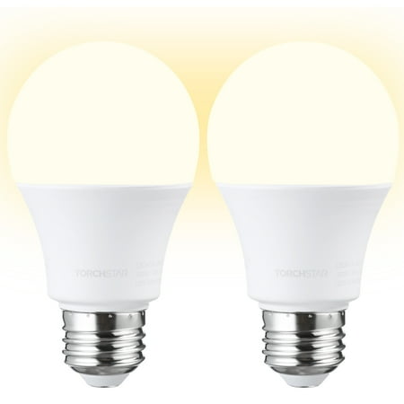 TORCHSTAR UL-Listed A19 LED Light Bulbs for Living Room Kitchen Garage Door Opener LED Bulb 3000K Warm White E26 Medium Base Pack of 2
TORCHSTAR UL-Listed A19 LED Light Bulbs for Living Room Kitchen Garage Door Opener LED Bulb 3000K Warm White E26 Medium Base Pack of 2