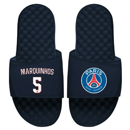 Youth ISlide Marquinhos Navy Paris Saint-Germain Player Slide Sandals