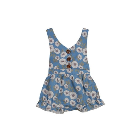 Binpure Baby Floral Print Short Romper Girls Sleeveless V-neck Jumpsuit with Ruffles for Summer
Binpure Baby Floral Print Short Romper Girls Sleeveless V-neck Jumpsuit with Ruffles for Summer
