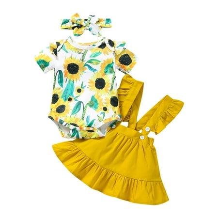 Binmer Toddler Baby Girls Flower Print Overalls Clothes Bow Romper Three-Piece Suit
Binmer Toddler Baby Girls Flower Print Overalls Clothes Bow Romper Three-Piece Suit
