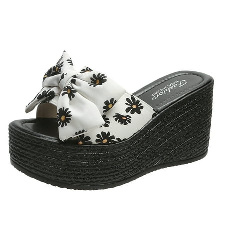 new home gifts for home Ladies Fashion Summer Bow Floral Fabric Wedge Heel Open Toe Sandals cloth White
new home gifts for home Ladies Fashion Summer Bow Floral Fabric Wedge Heel Open Toe Sandals cloth White