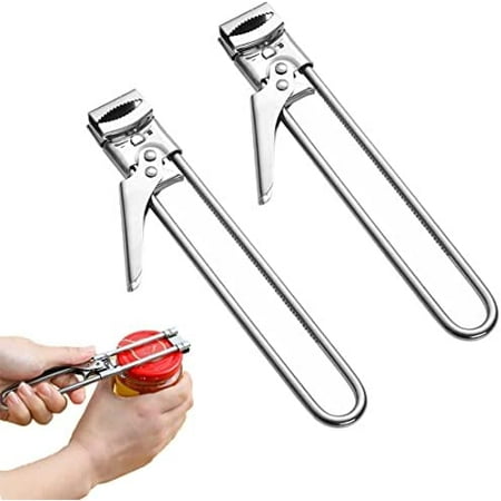 Warncode Jar Opener Fullofcarts Jar Opener Adjustable Multifunctional Stainless Steel Can Opener Jar Lid Gripper Kitchen (2PCS)