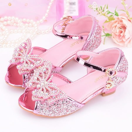 Akiihool Little Girls Dress Sandals Girls Sandals Glittler Bow Dress Shoes Princess Party Wedding Flower Girls Shoes for Kid Toddler (Pink 4.5)
Akiihool Little Girls Dress Sandals Girls Sandals Glittler Bow Dress Shoes Princess Party Wedding Flower Girls Shoes for Kid Toddler (Pink 4.5)