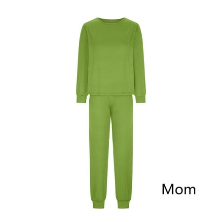 Daqian Christmas Clothes Clearance Christmas Mom Mother Solid Blouse Tops+Pants Family Clothes Pajamas Family Christmas Pajamas Green 8(L)
Daqian Christmas Clothes Clearance Christmas Mom Mother Solid Blouse Tops+Pants Family Clothes Pajamas Family Christmas Pajamas Green 8(L)