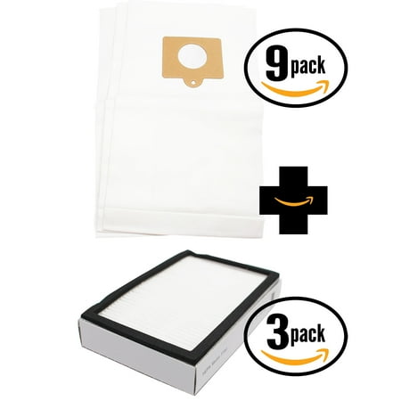27 Replacement Kenmore 11622812208 Vacuum Bags & 3 HEPA Filter - Compatible Kenmore 50558, 5055, 50557, Type C Vacuum Bags & 86880, KC38KBRMZ000, EF-2 Filter