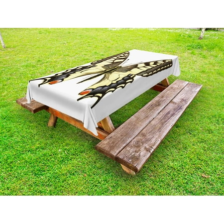 Swallowtail Butterfly Outdoor Tablecloth Yellow Papilio Machaon Old World Swallowtail Wildlife Biology Decorative Washable Fabric Picnic Table Cloth 58 X 84 Inches Yellow Brown Black by Ambesonne
Swallowtail Butterfly Outdoor Tablecloth Yellow Papilio Machaon Old World Swallowtail Wildlife Biology Decorative Washable Fabric Picnic Table Cloth 58 X 84 Inches Yellow Brown Black by Ambesonne