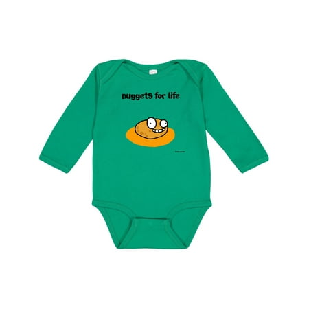 Inktastic Nuggets for Life Gift Baby Boy or Baby Girl Long Sleeve Bodysuit