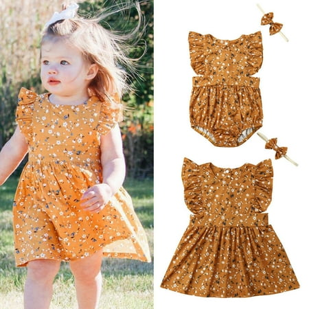 Sister Matching Outfit Baby Girl Bodysuit Toddler Kid Dress Fly Sleeve Floral Print Party Princess Infant Jumpsuit with Headband
Sister Matching Outfit Baby Girl Bodysuit Toddler Kid Dress Fly Sleeve Floral Print Party Princess Infant Jumpsuit with Headband
